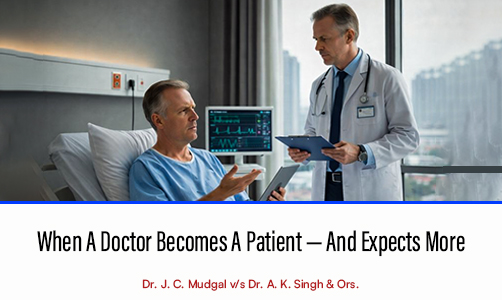 When a Doctor Becomes a Patient — And Expects More
